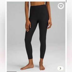 NWT Lululemon Align Ribbed HR Pant 25”, Black, Size 4